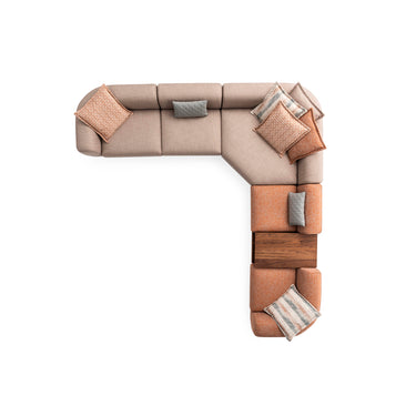 Arcadia Corner Sofa with Side Tables 356x366 cm