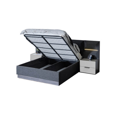 Adessa Bedframe en Hoofdbord Met Panelen