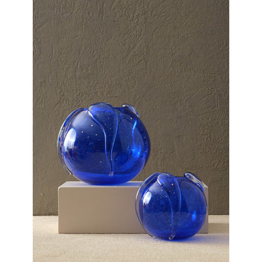 2-Delige Murano Glazen Ballon Vaas Set