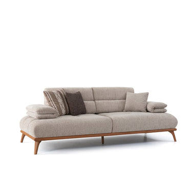 Monza 3-seater sofa, cream 